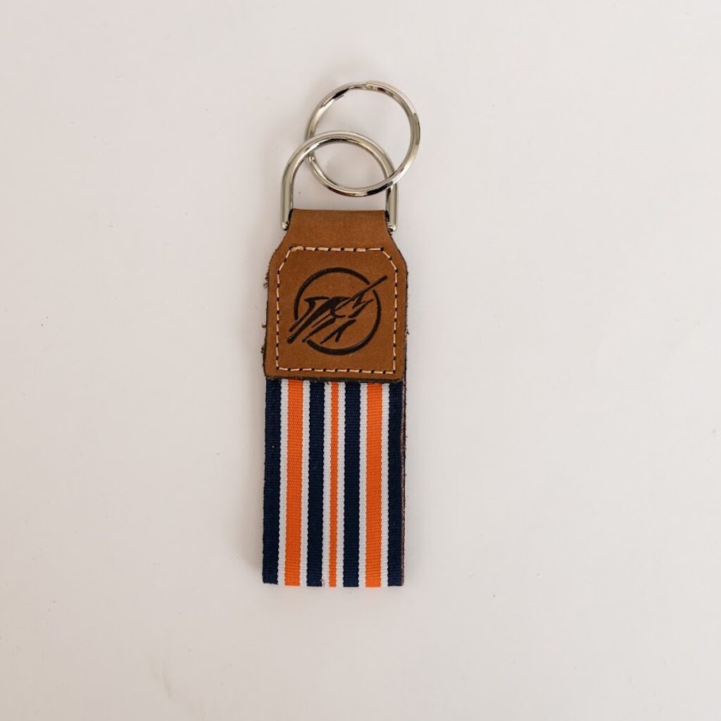 Big Rock Embossed Circle Streak Keychain