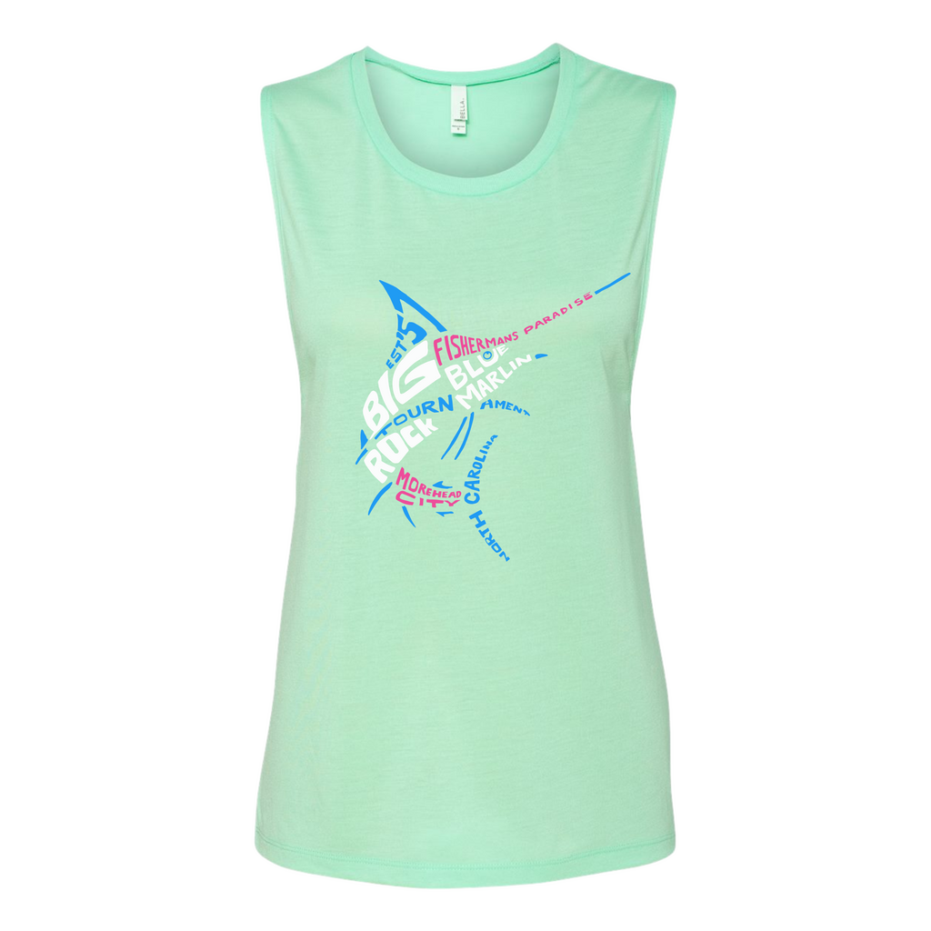 Big Rock Ladies Text Marlin Tank