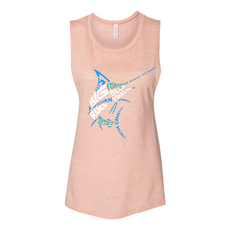 Big Rock Ladies Text Marlin Tank