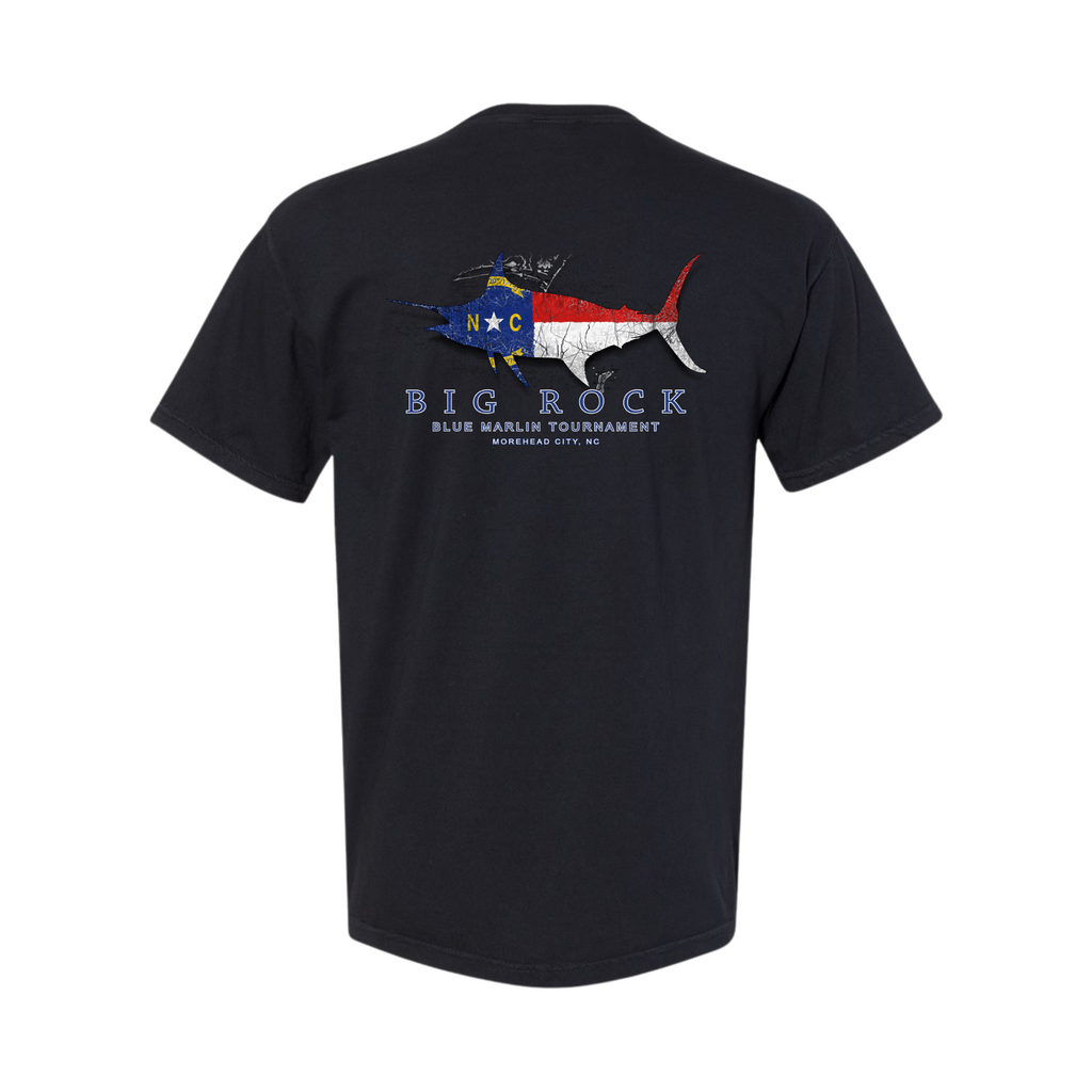 Big Rock NC Flag Silhouette Short Sleeve T-Shirt