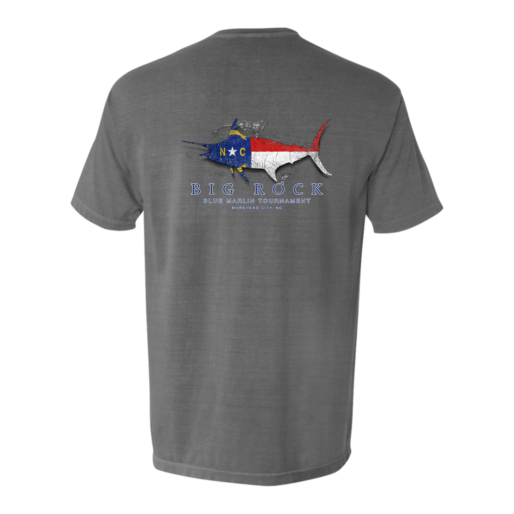 Big Rock NC Flag Silhouette Short Sleeve T-Shirt