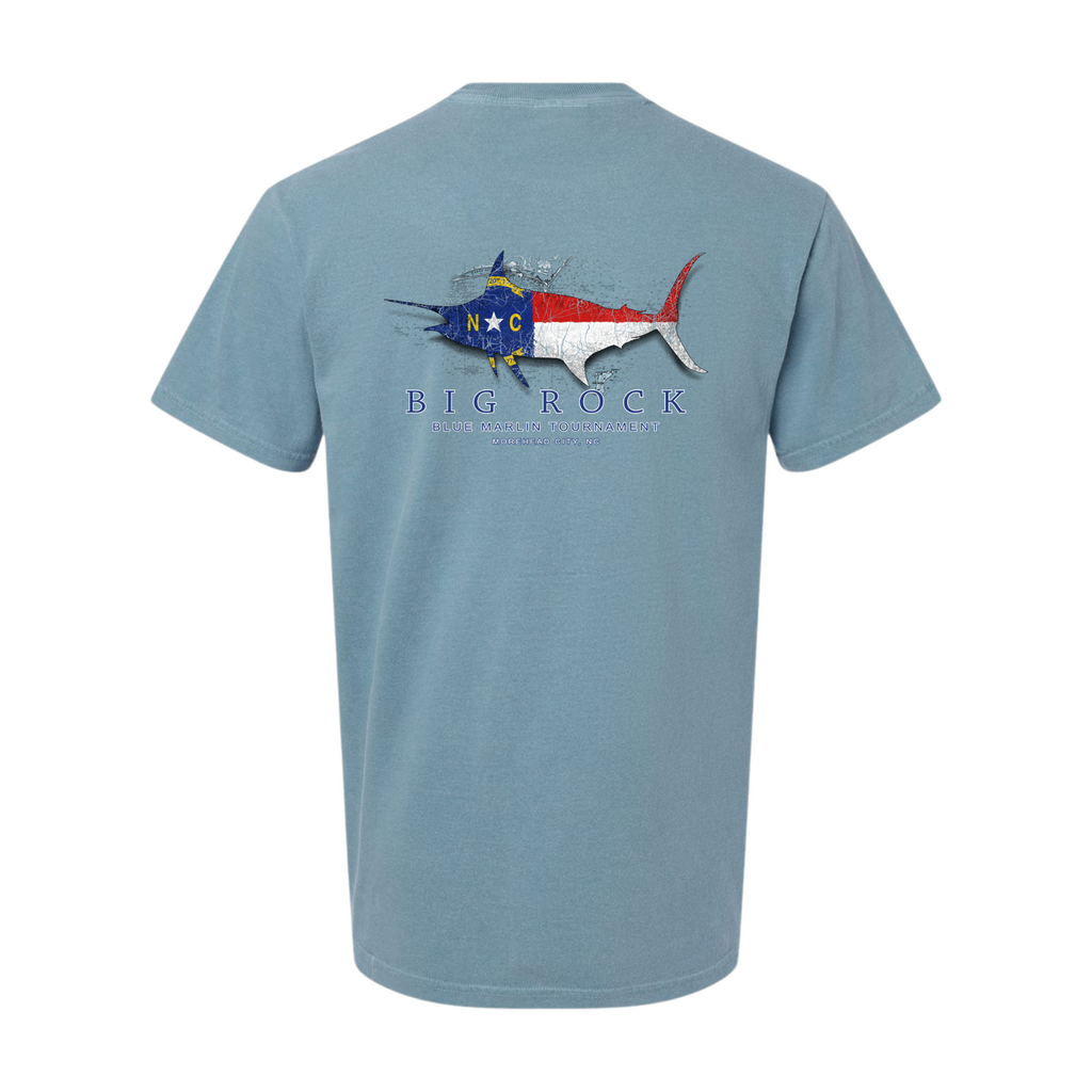 Big Rock NC Flag Silhouette Short Sleeve T-Shirt