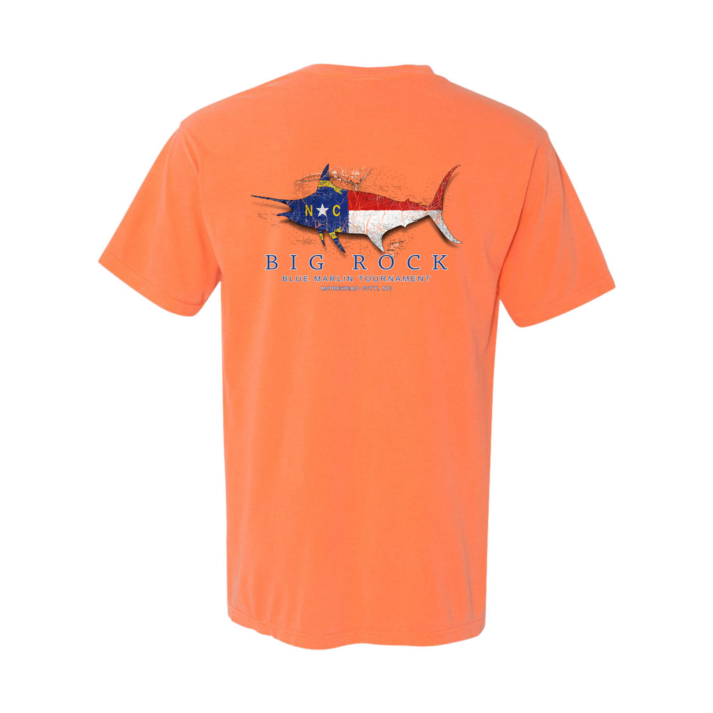 Big Rock NC Flag Silhouette Short Sleeve T-Shirt