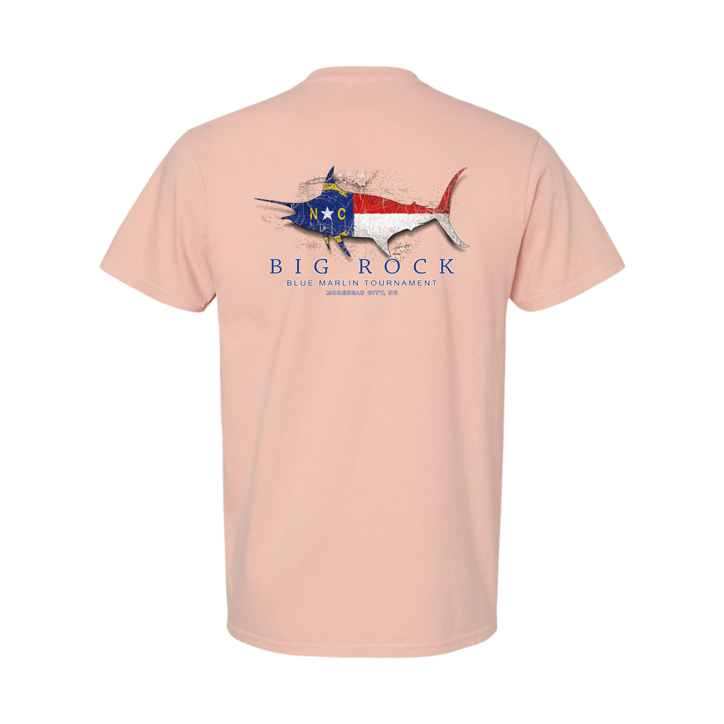 Big Rock NC Flag Silhouette Short Sleeve T-Shirt