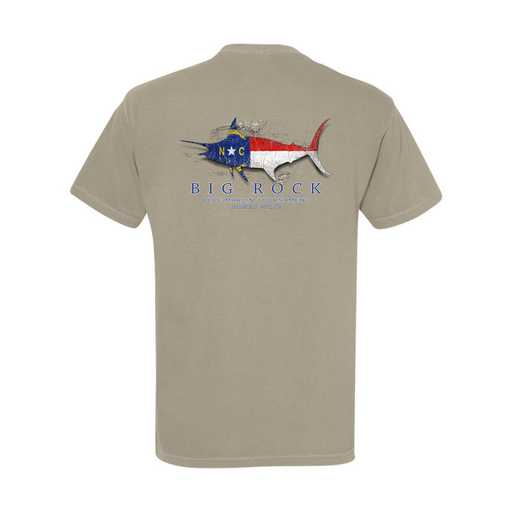 Big Rock NC Flag Silhouette Short Sleeve T-Shirt