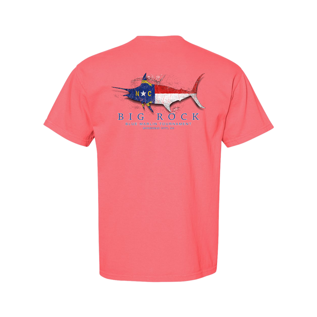 Big Rock NC Flag Silhouette Short Sleeve T-Shirt