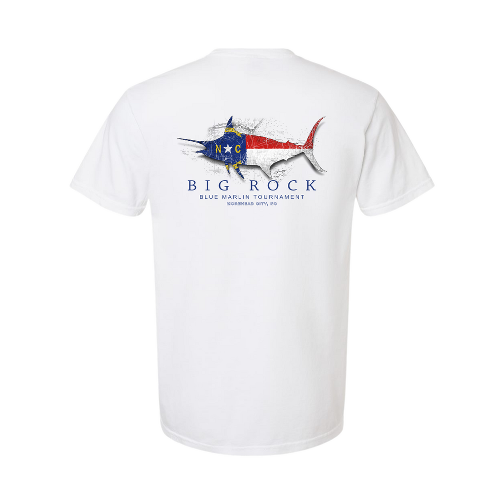 Big Rock NC Flag Silhouette Short Sleeve T-Shirt