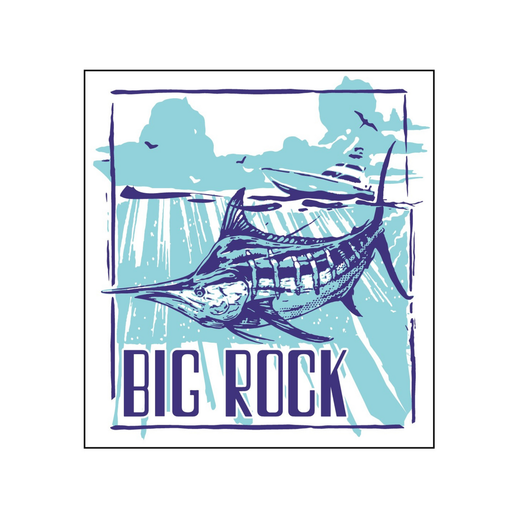 Big Rock Sun Rays Marlin Sticker