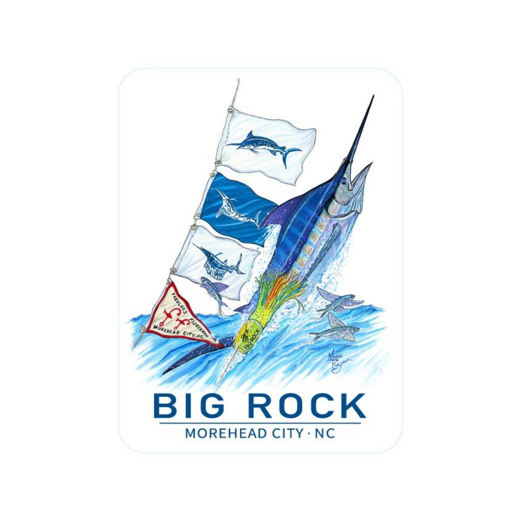 Big Rock Rays the Flag Sticker
