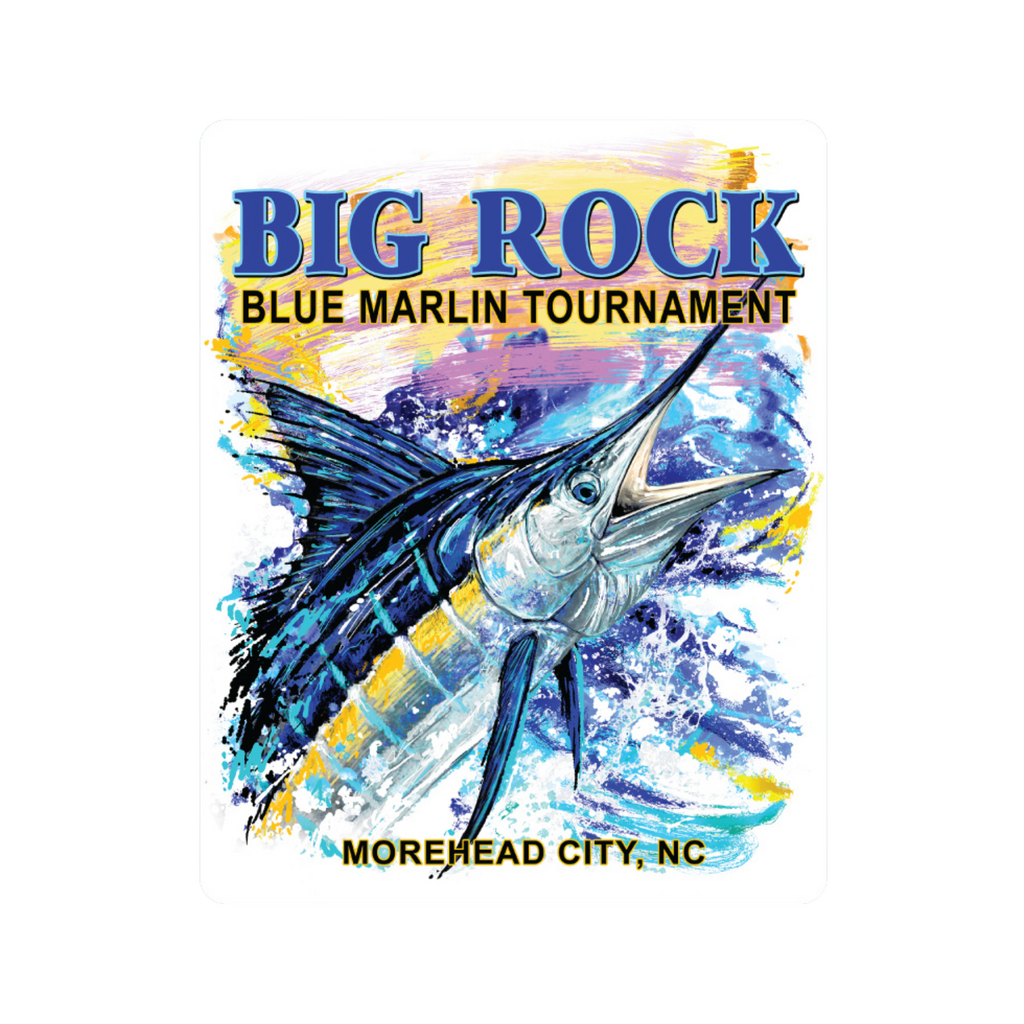 Big Rock Painted Marlin Sticker