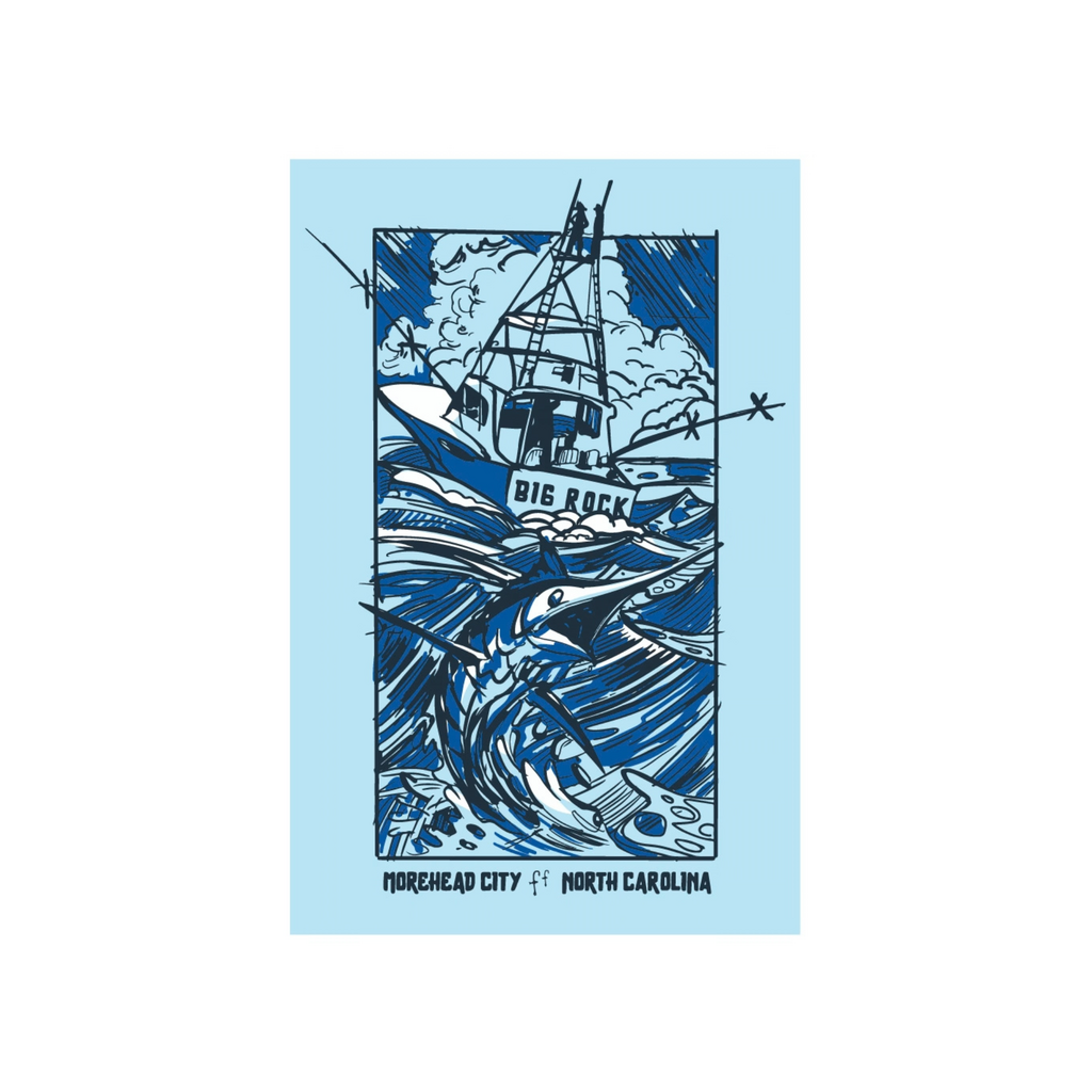 Big Rock Marlin Comic Sticker