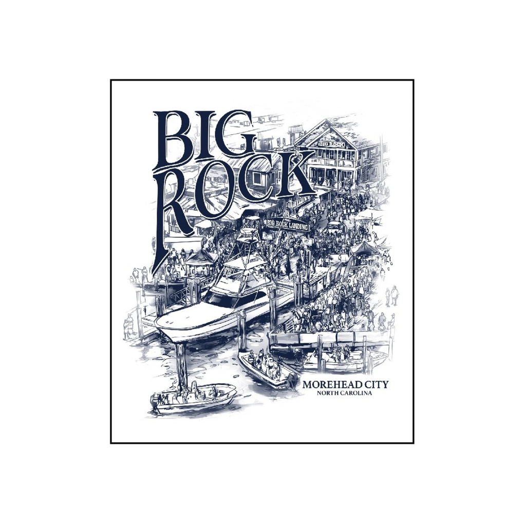 Big Rock Landing Sketch Sticker