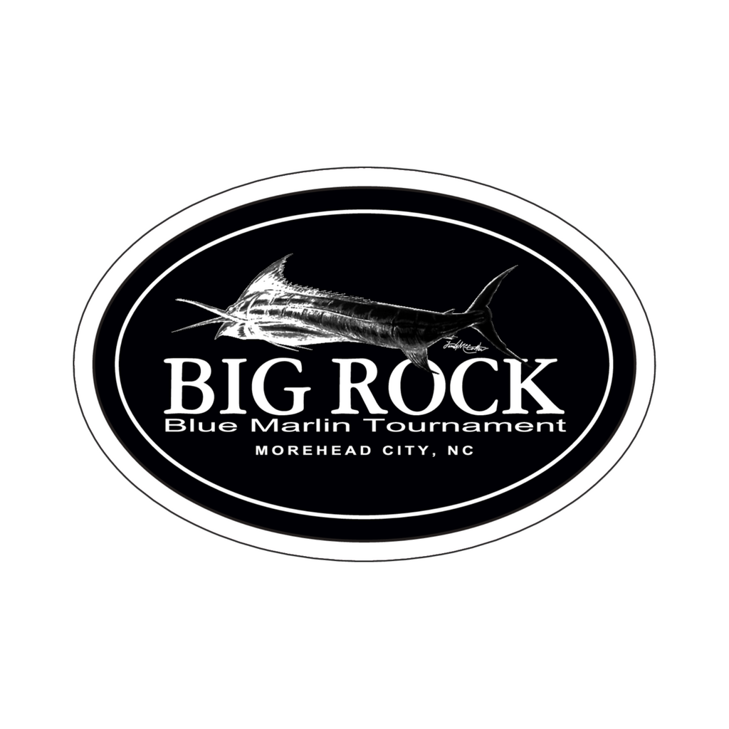 Big Rock Marlin Oval Sticker