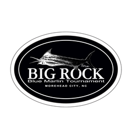 Big Rock Marlin Oval Sticker