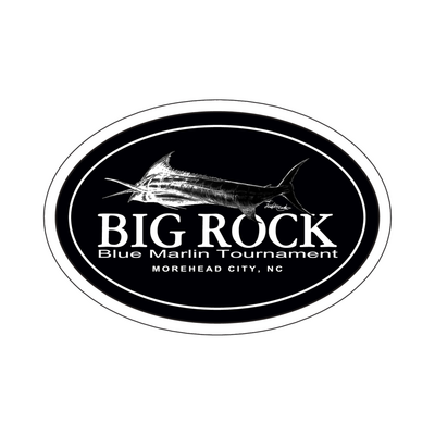 Big Rock Marlin Oval Sticker
