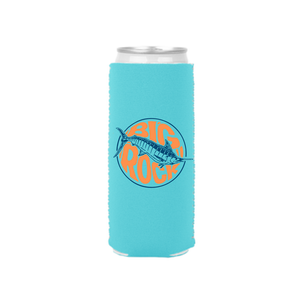 Big Rock Squishy Marlin Slim Can Koozie