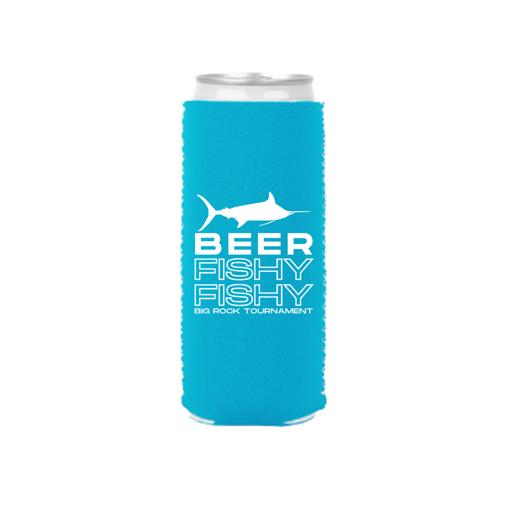 Big Rock Beer Fishy Fishy Slim Can Koozie