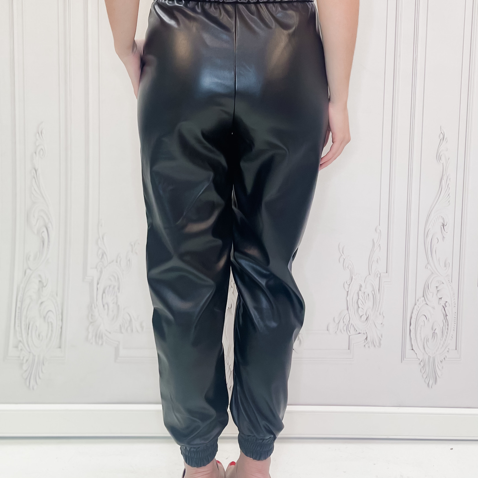 Lily paperbag pleather pants