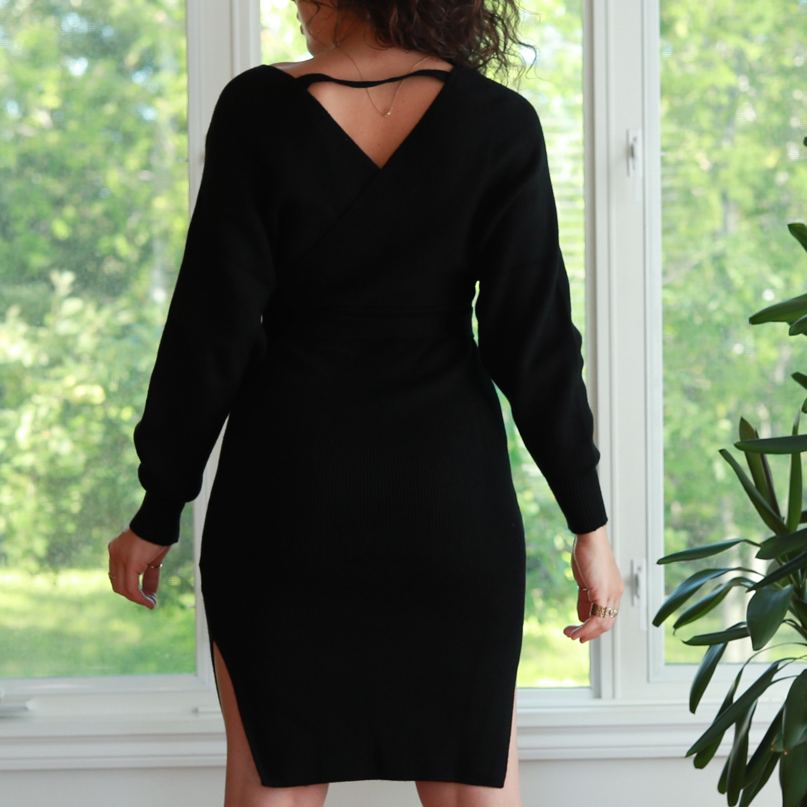 Tanya belted sweater dress