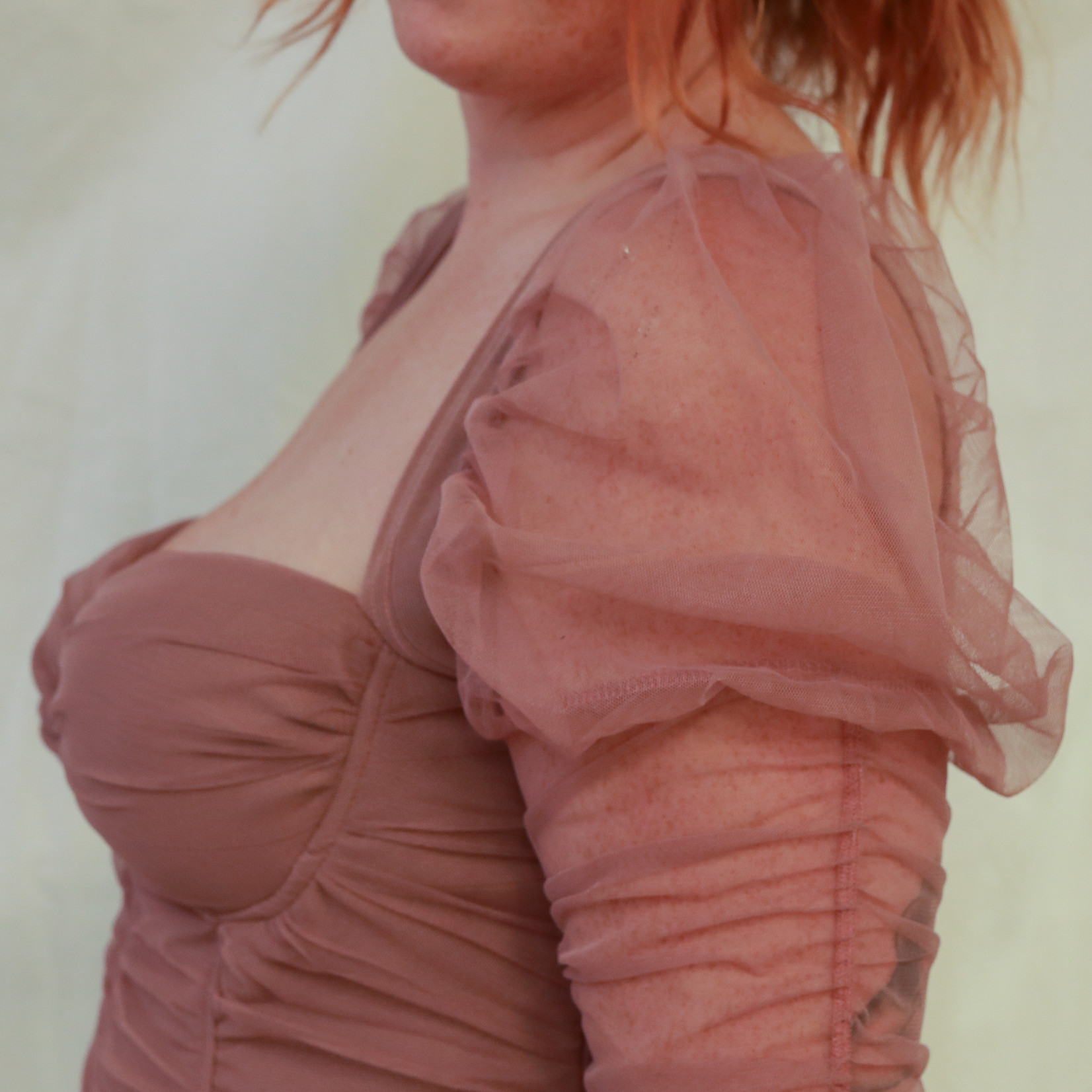 Hanna curvy mesh bodycon dress