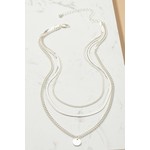 Linda layered herringbone necklace