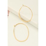 Liv wire oval hoop earrings
