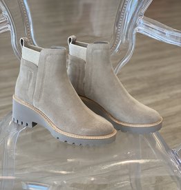 huey booties in almond
