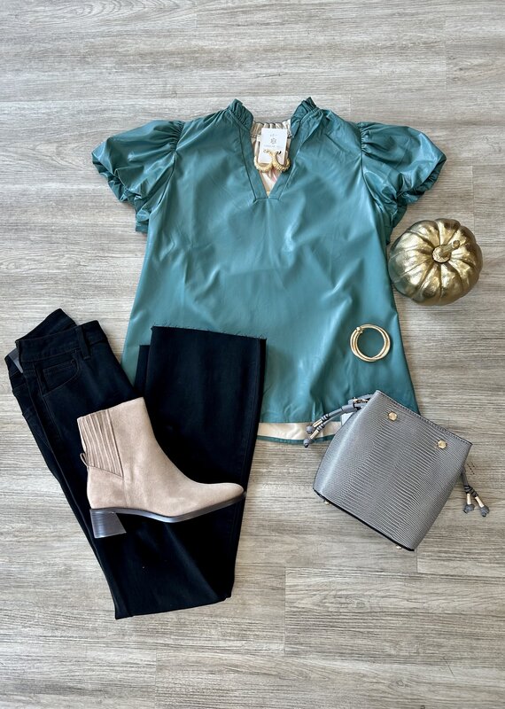 Shannon Top Teal