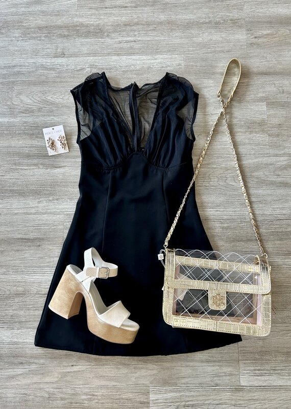 Sheer Dress Black