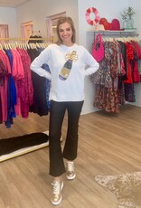 The Mardi Gras Champagne Sequin Sweatshirt