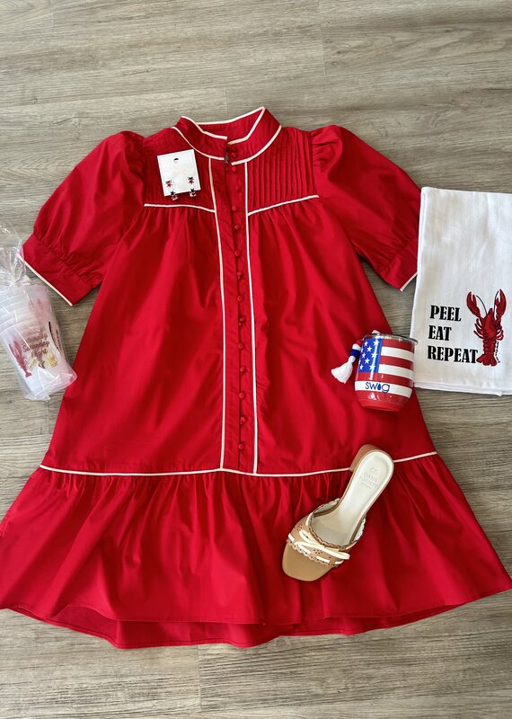 Babs Dress Red