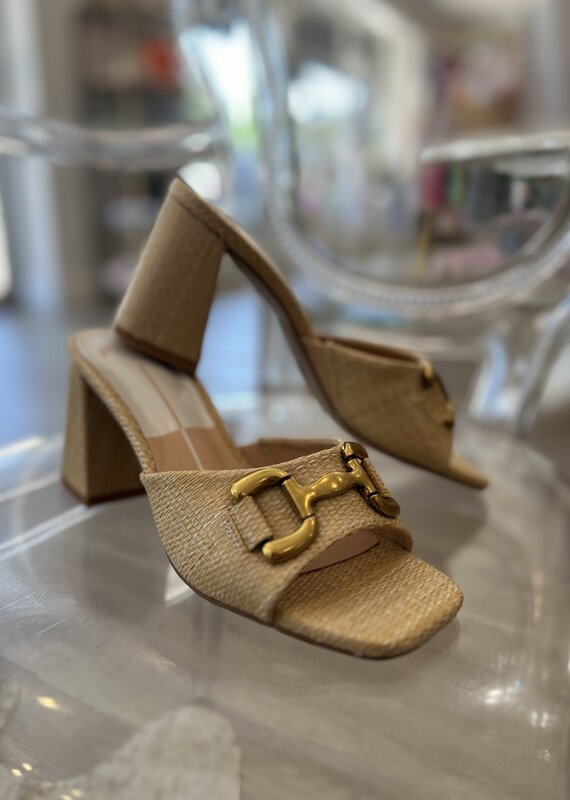 Quinn Raffia Mule Sandal