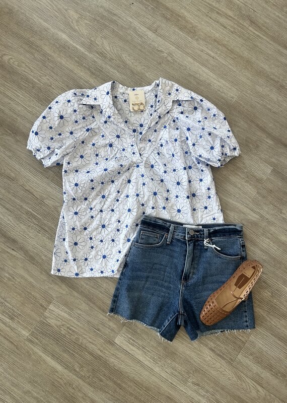 Camille Royal Daisy Top