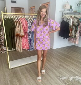 Poplin Puff Sleeve Tiger Top