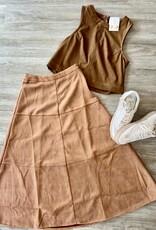 Risk Taker Suede Skirt