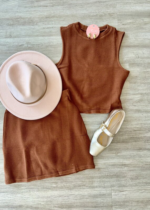 On A Stroll Top Brown