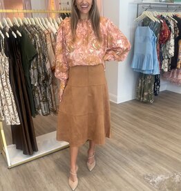 Risk Taker Suede Skirt