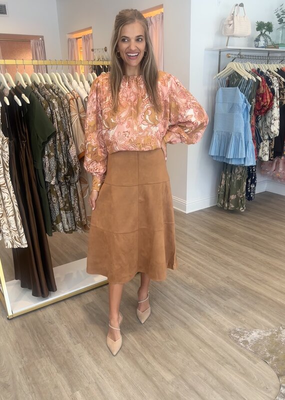 Risk Taker Suede Skirt