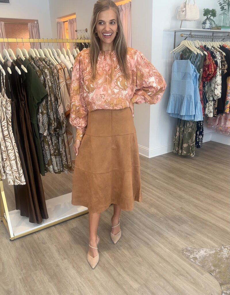 Risk Taker Suede Skirt
