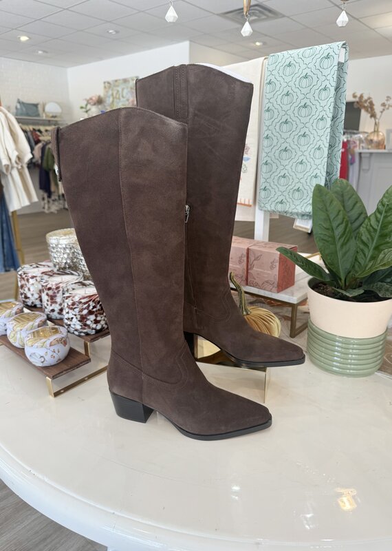 Dolce Vita Virona Suede Boots Brown