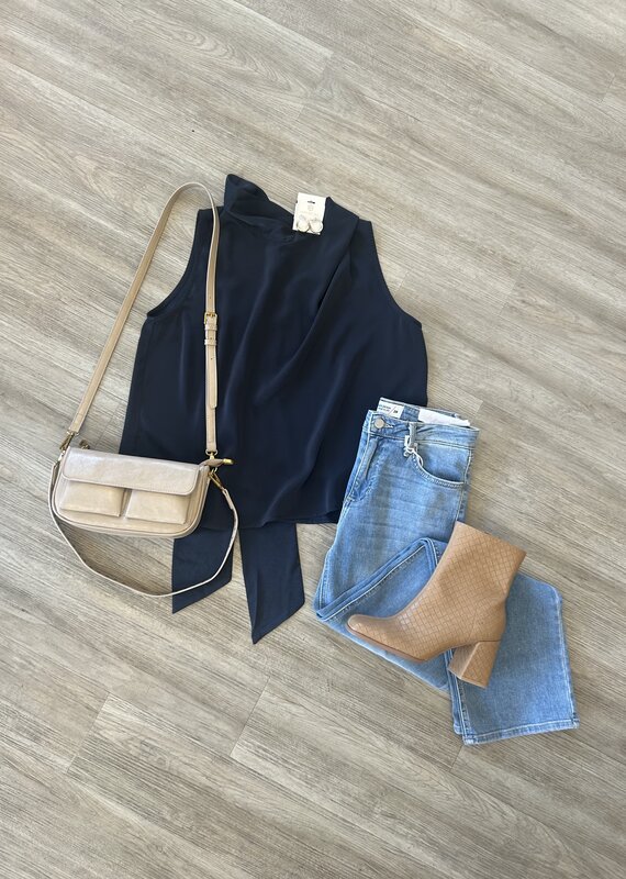 Ella Top Navy