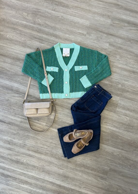 Taylor Cardigan Green