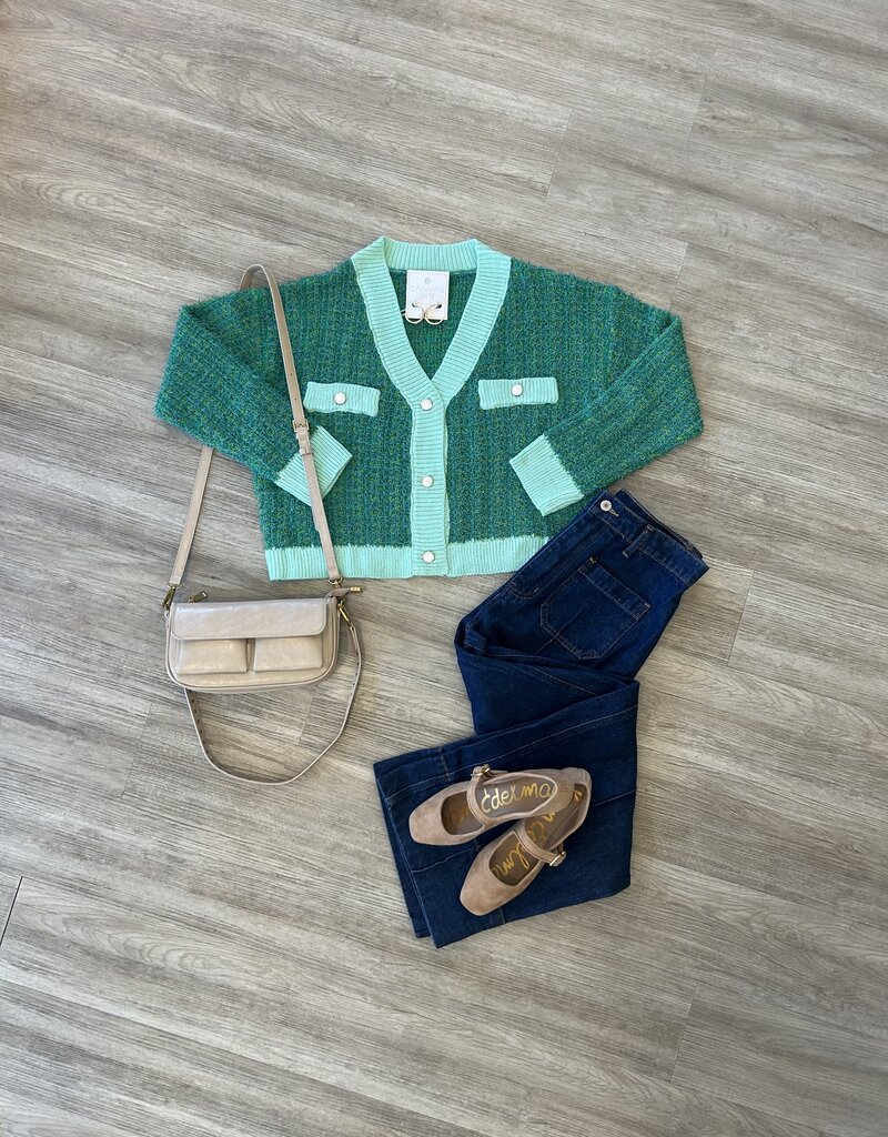 Taylor Cardigan Green