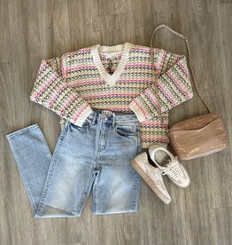 Daze Denim Smarty Pants High Rise Slim Straight Wink