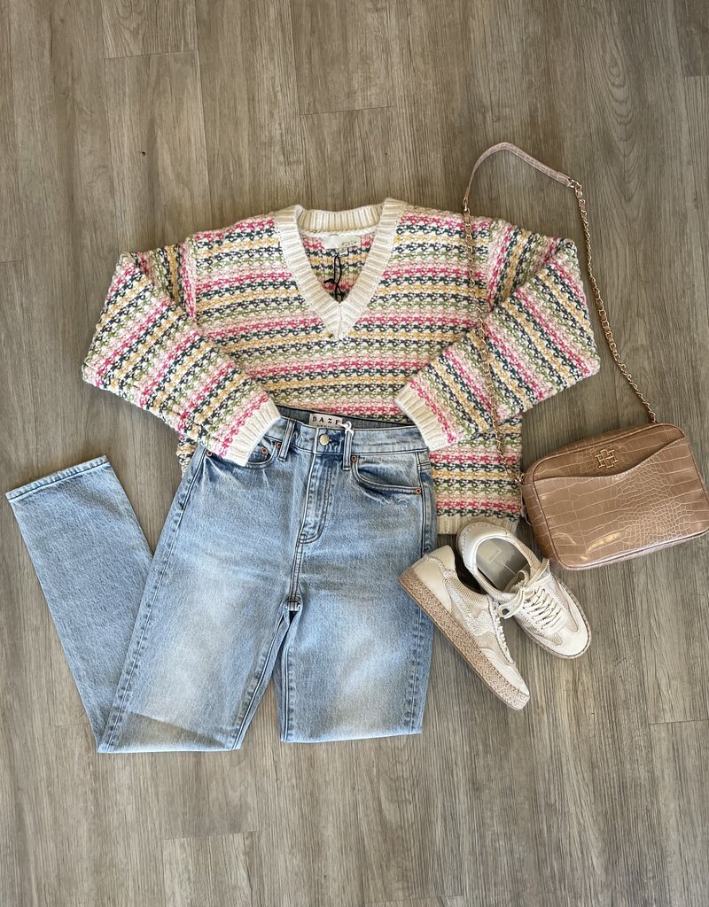 Daze Denim Smarty Pants High Rise Slim Straight Wink