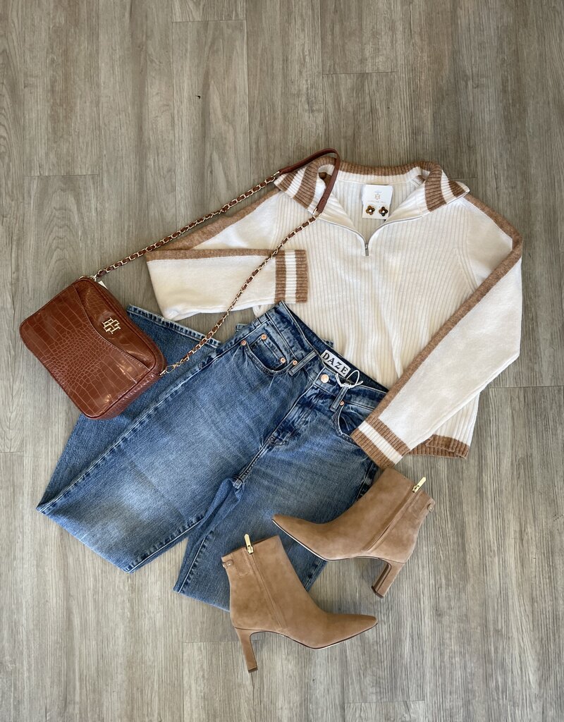 Daze Denim Sundaze High Rise Straight Jeans Brooklyn