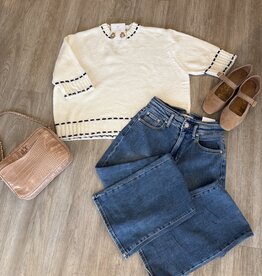 Hot To Go Wide Leg Jeans