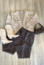 Danielle Leather Straight Pants