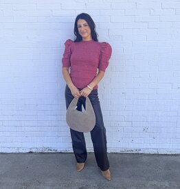 Danielle Leather Straight Pants