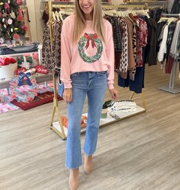 Clara Wreath Sequin Sweatshirt